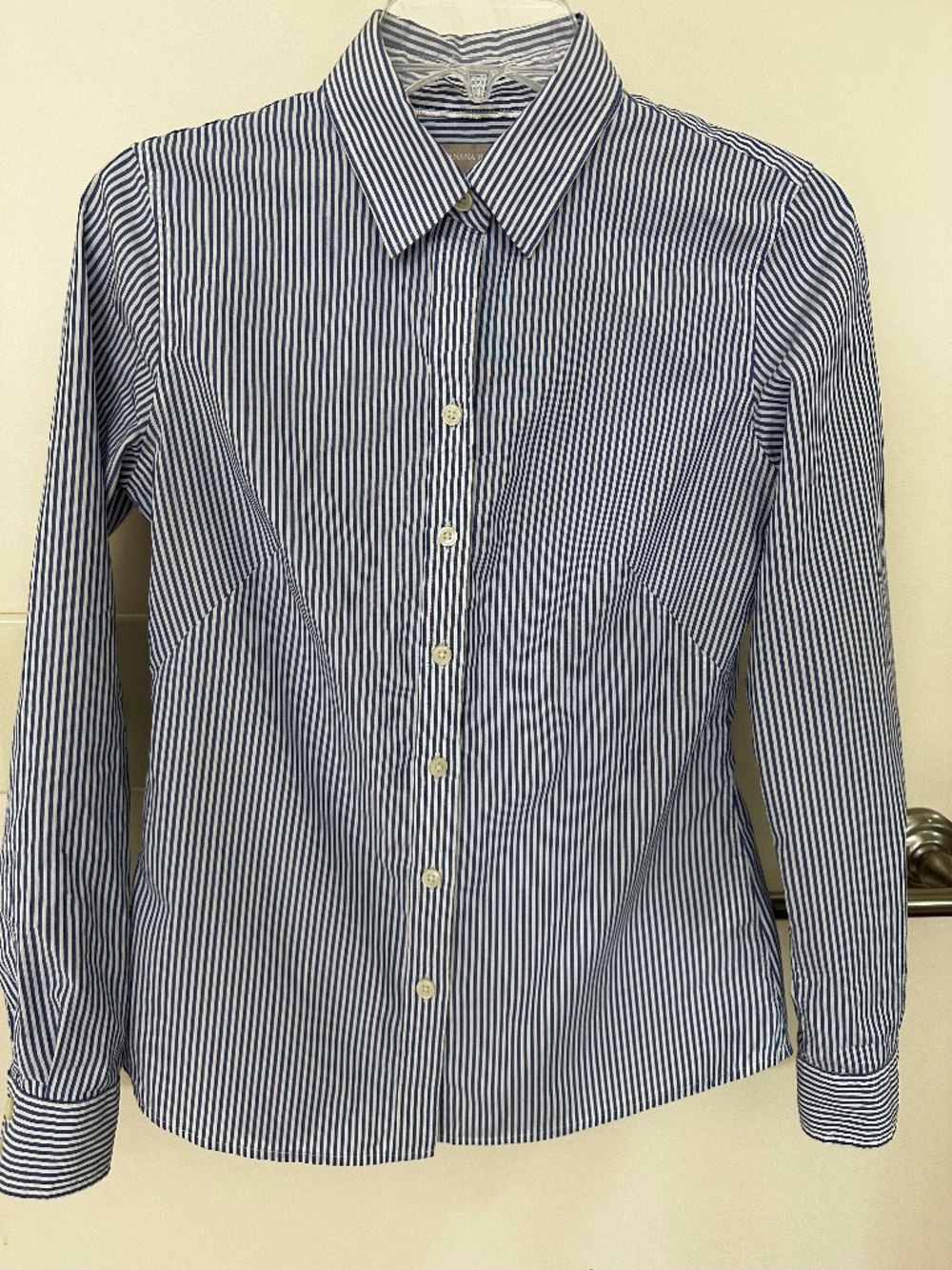 Banana Republic pinstriped button down shirt